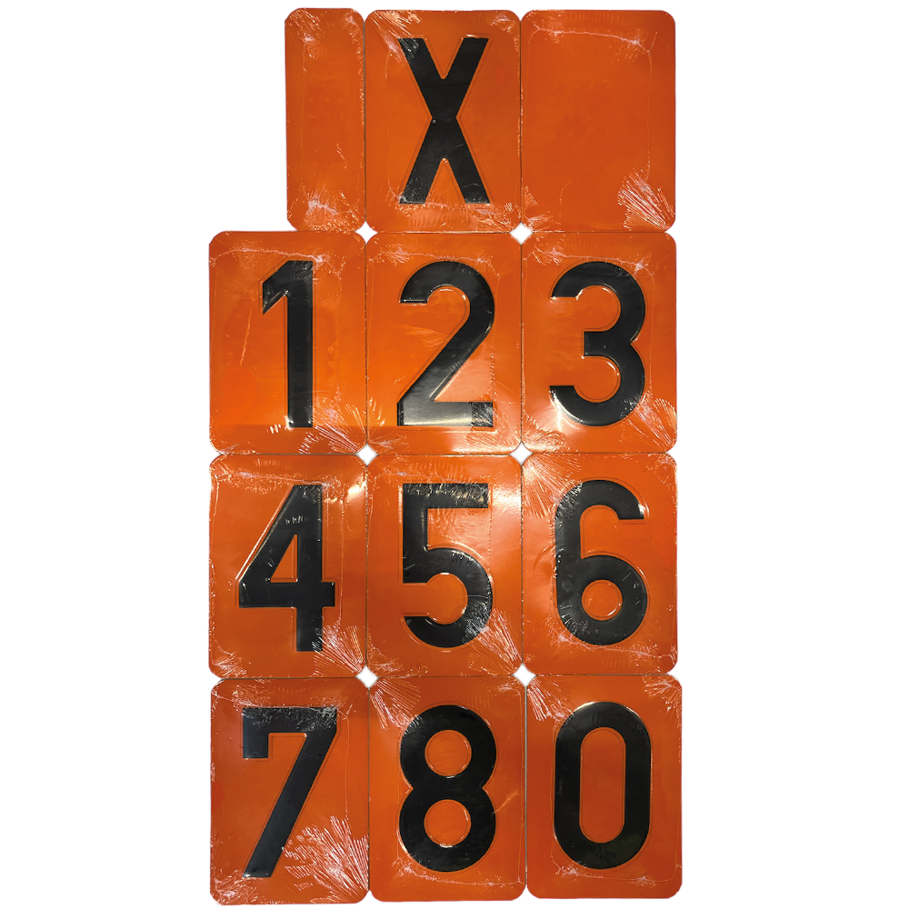 ADR numerokilvet 39 kpl, 94x135 mm